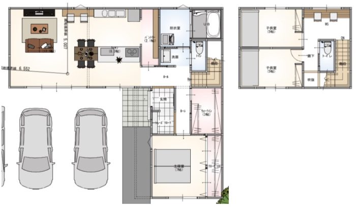 ２階建の間取り
