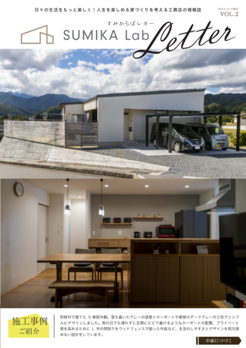 情報誌 SUMIKA Lab Letter Vol.2 出来上がりました！