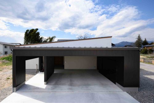 ガレージ付き平屋 飯田市の施工事例