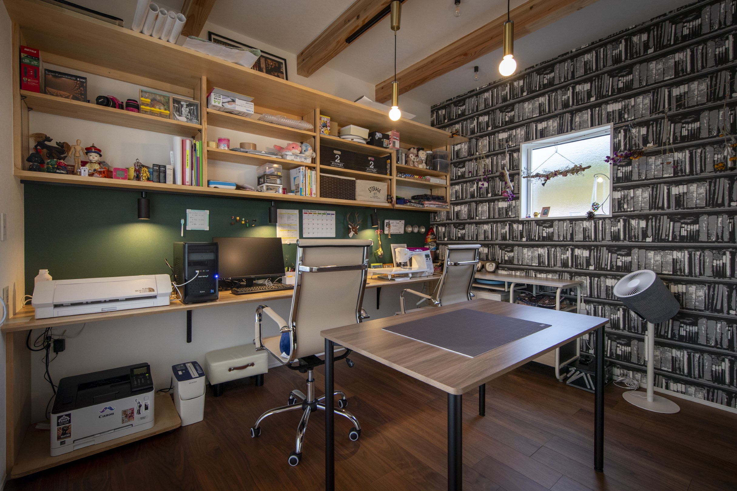 山を一望できる中庭のある家（中川村）