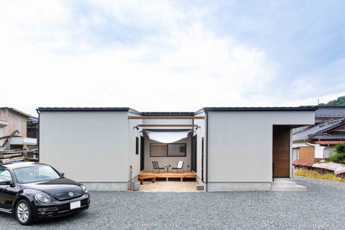 中庭付き平屋　飯田市下伊那郡の施工事例