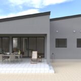 高森町 注文住宅 外観 テラス 中庭