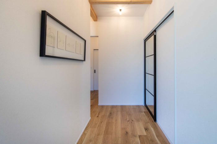 平屋の玄関 飯田市の施工事例