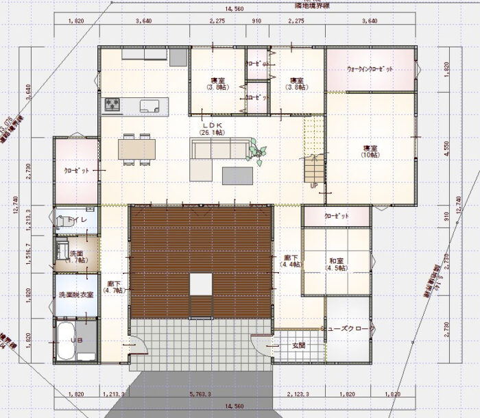 平屋39.49坪　4人(1F394904)