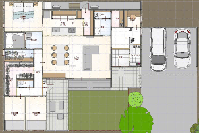 平屋39.39坪　4人(1F393904)