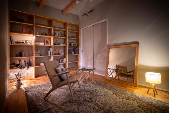 季節を感じられる中庭の家