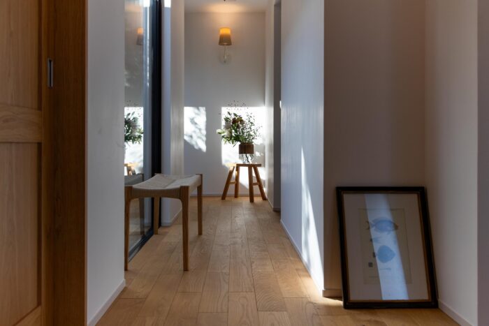 季節を感じられる中庭の家